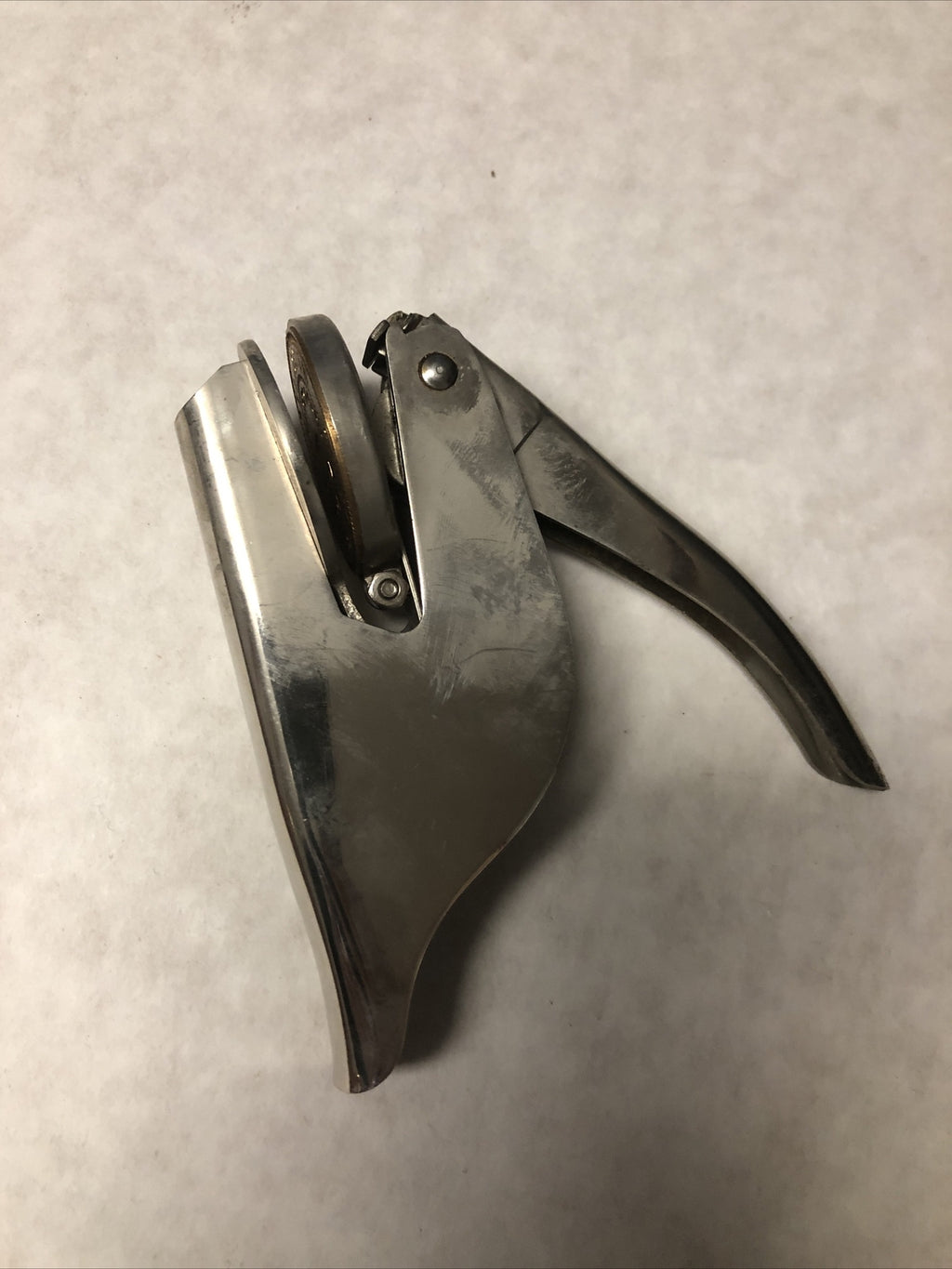 Vintage MASTER Pocket Seal Embosser Stamp Made in USA0