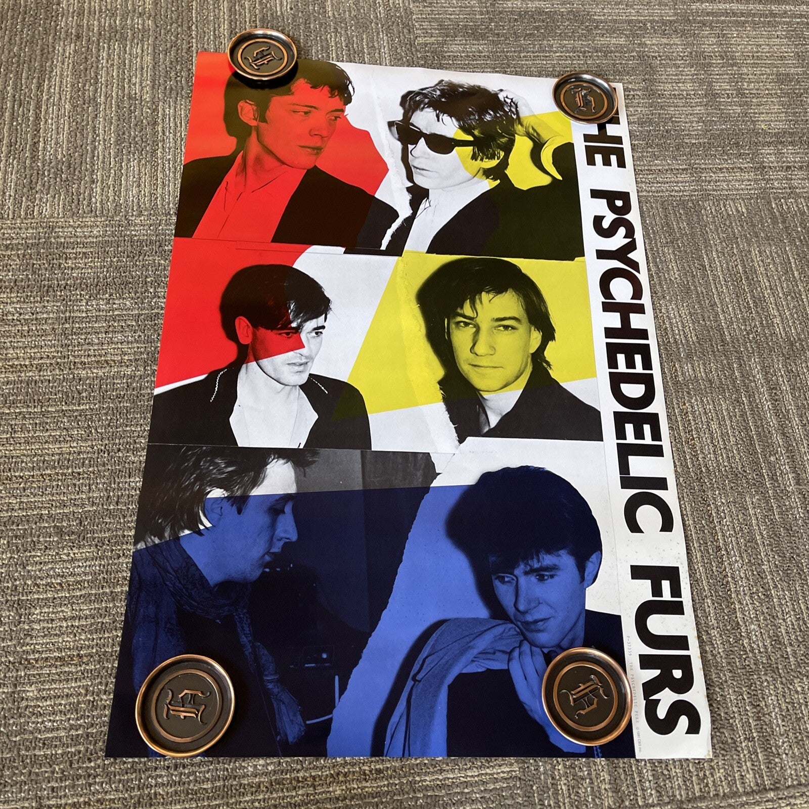 #68 1981 The Psychedelic Furs Original Vintage Record Store Promo Poster0