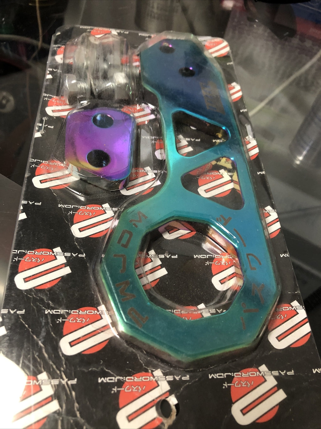 Billet Aluminum Racing FRONT Rear Tow Hook Kit Password JDM3
