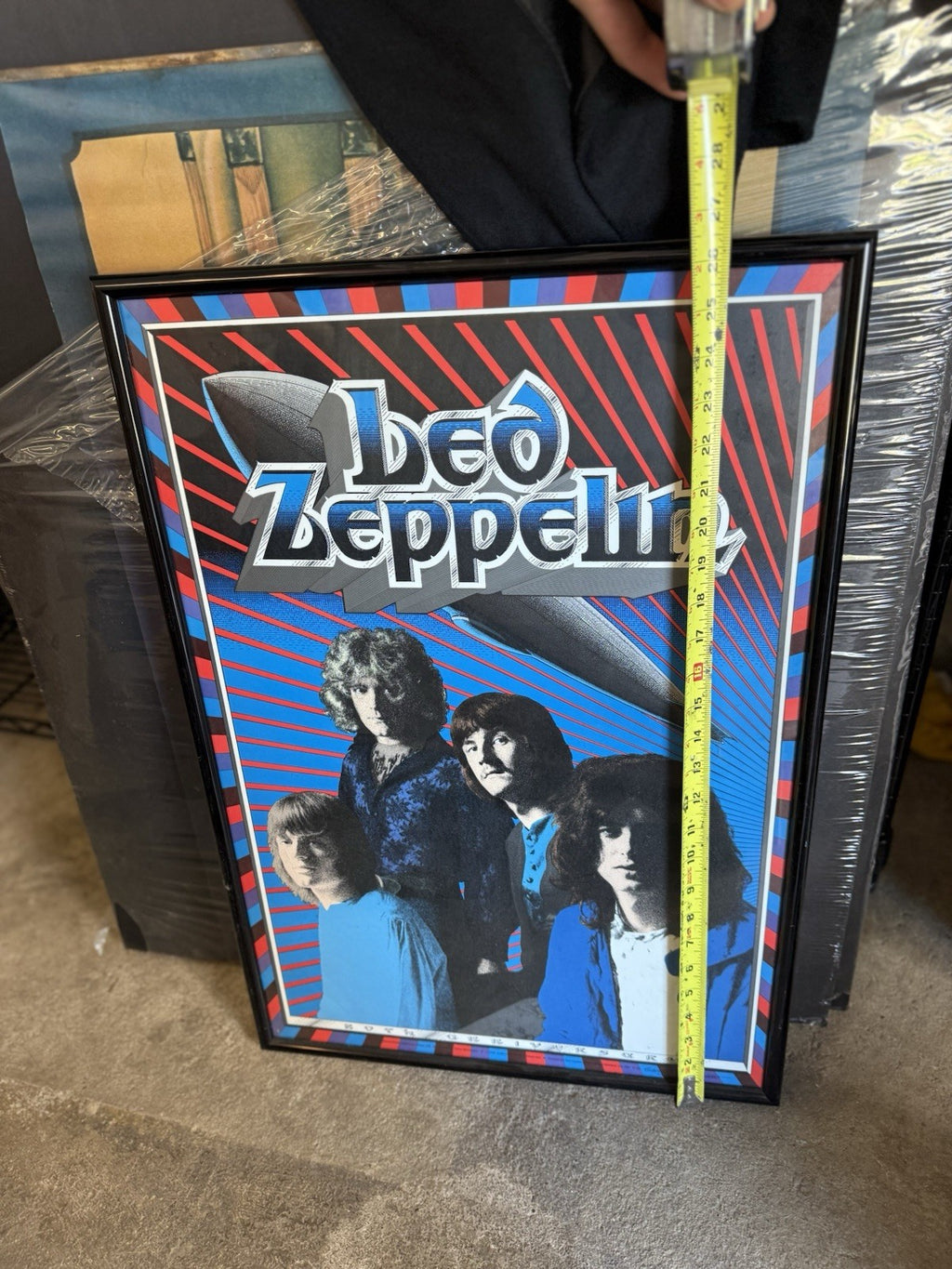 LED ZEPPELIN 20TH ANNIVERSARY POSTER  1988 VINTAGE GARY GRIMSHAW4