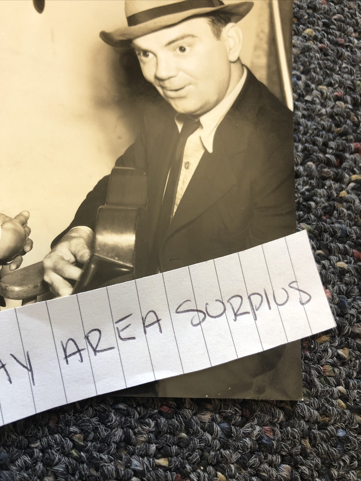 Rare Original Unpublished Of Barbara Stanwyck & Ukulele Ike 6.5”x5.5” Candid4