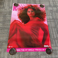Original 1983 RCA Records Diana Ross Pieces Of Ice Record Store Promo Poster #510