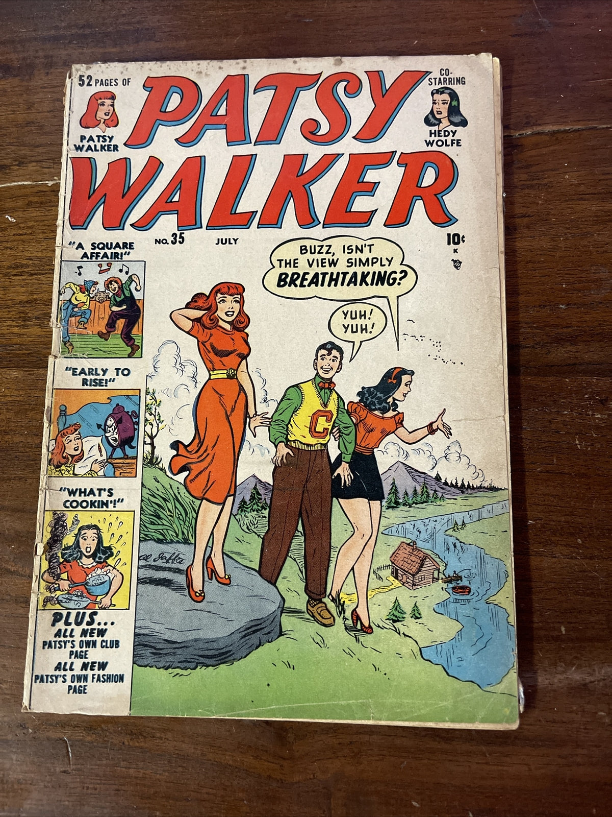Patsy Walker #39 (1951) Golden Age Atlas Comic Book GGA Art Headlight Cover0
