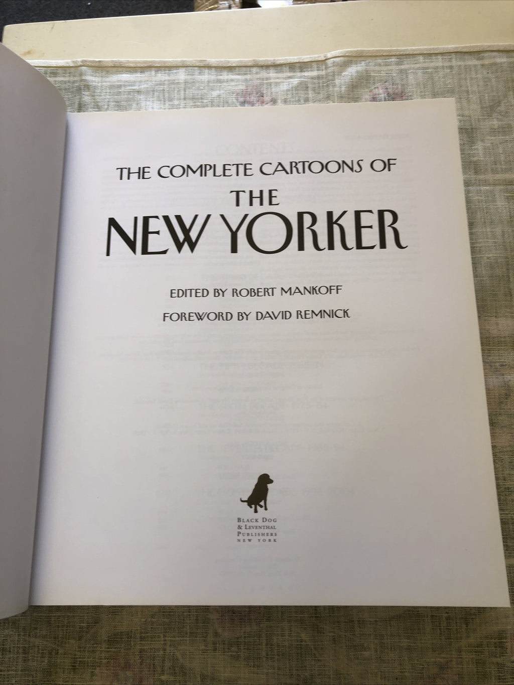 The Complete Cartoons of the New Yorker Large Hard Cover Book3
