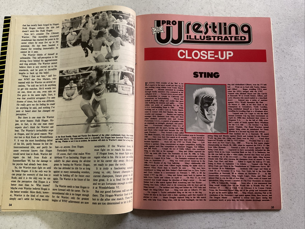 JUNE 1990 PRO WRESTLING ILLUSTRATED magazine - HULK HOGAN vs ULTIMATE WARRIOR2