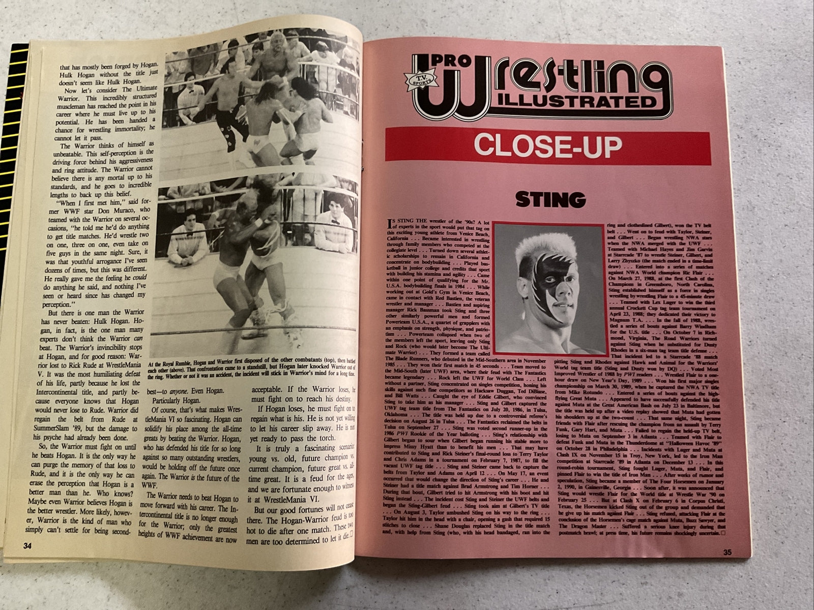 JUNE 1990 PRO WRESTLING ILLUSTRATED magazine - HULK HOGAN vs ULTIMATE WARRIOR2
