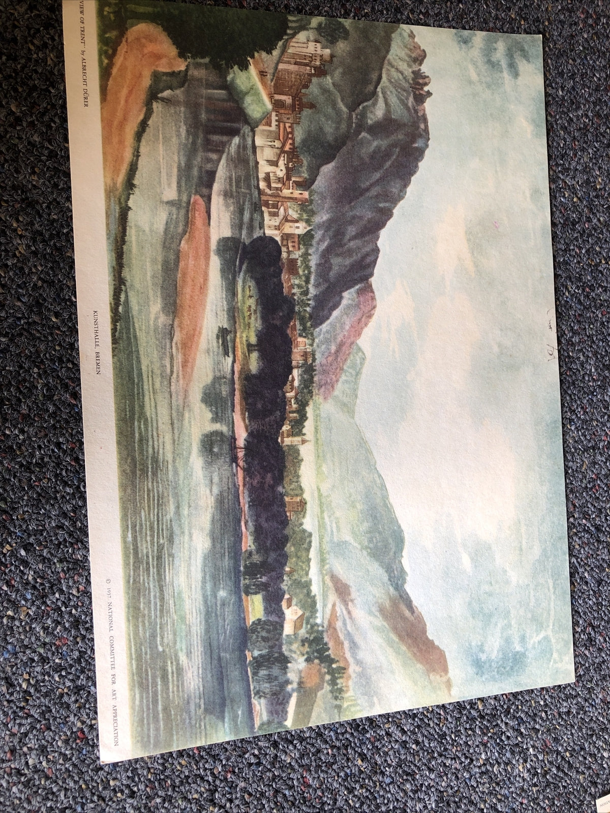 VIEW OF TRENT By ALBRECHT DURER 1937 NATIONAL COMMITTEE FOR ART1