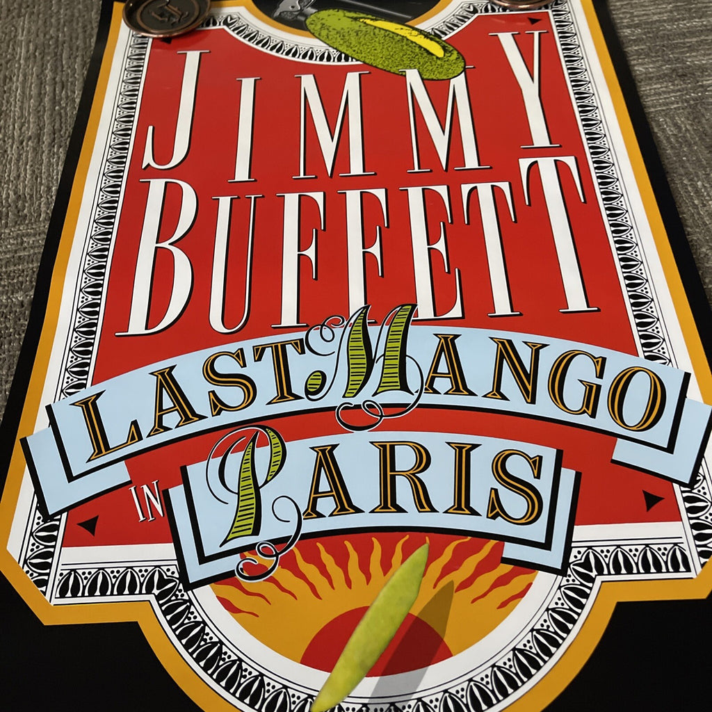 #160 1985 JIMMY BUFFETT Record Store Promo POSTER 18” X 34” Last Mango In Paris7