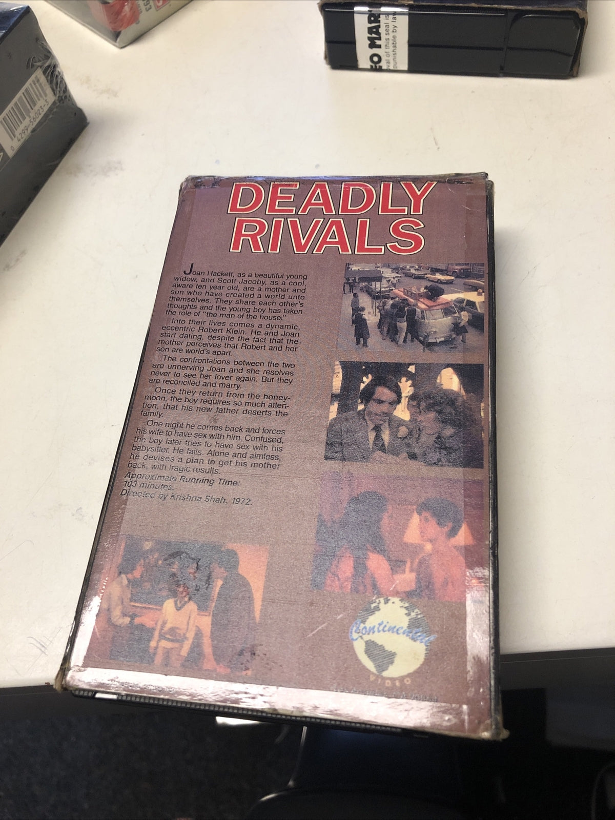 DEADLY RIVALS BETA TAPE NOT VHS HORROR DRAMA BOX HAS BEEN CUT TO FIT TAPE2
