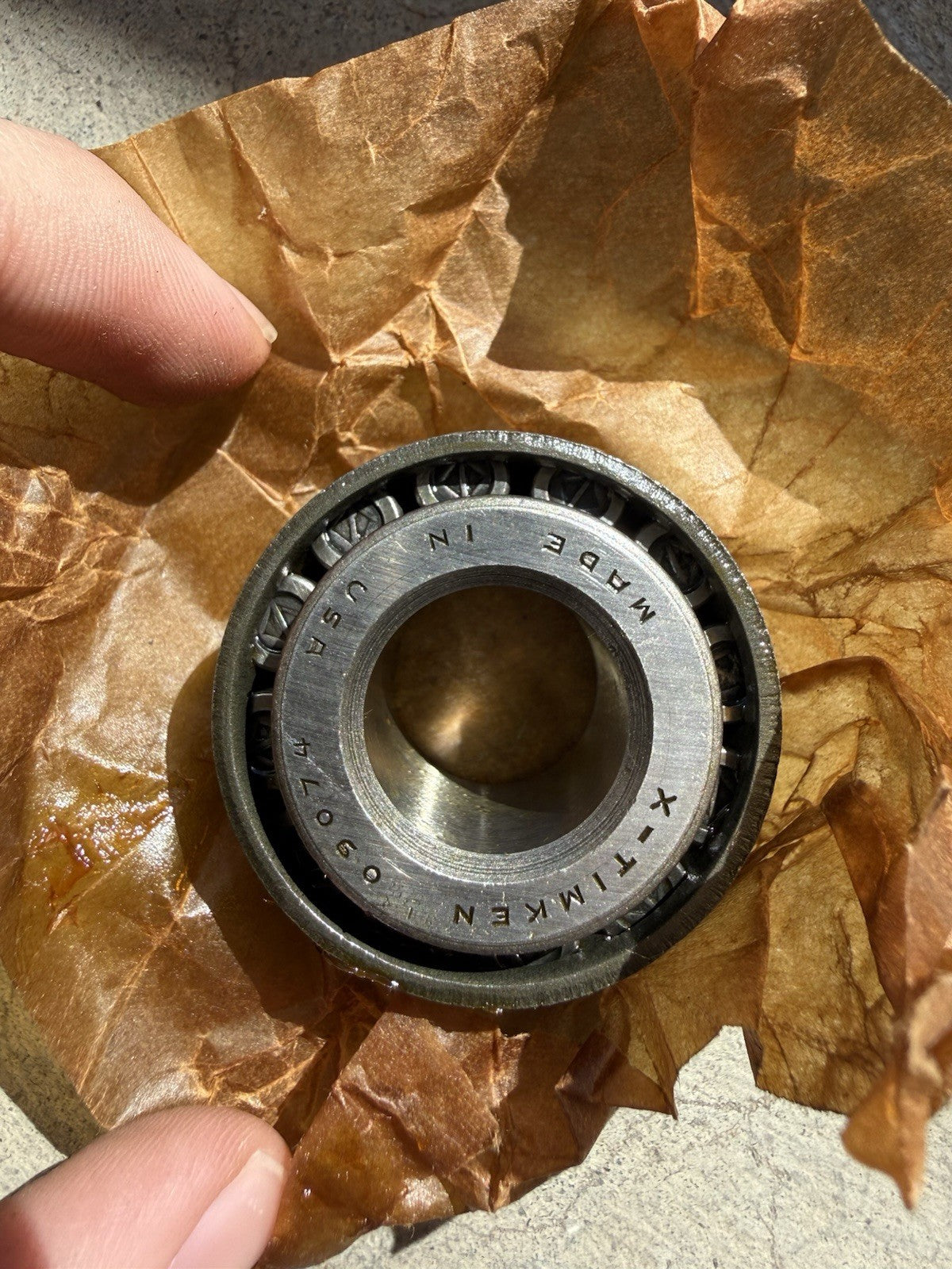 Vintage Timken Tapered Roller Bearing C-24 NOS Automobilia Kraft Box USA2
