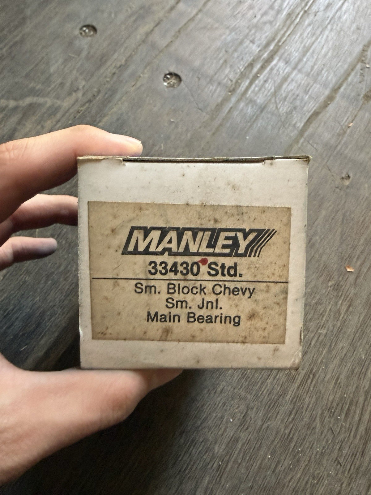 Vintage Manley 33430 Std Main Bearings Small Block Chevy SBC Small Journal NOS0