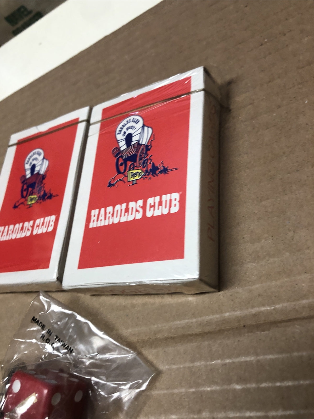 Harolds Club Casino Lot Of 3 - 2 Deck Of Cards & Keychain Reno Nevada SEALED2