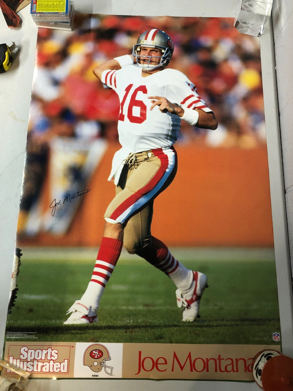 San Francisco 49ers JOE MONTANA Glossy Photo NFL Football Poster 35”x23”0