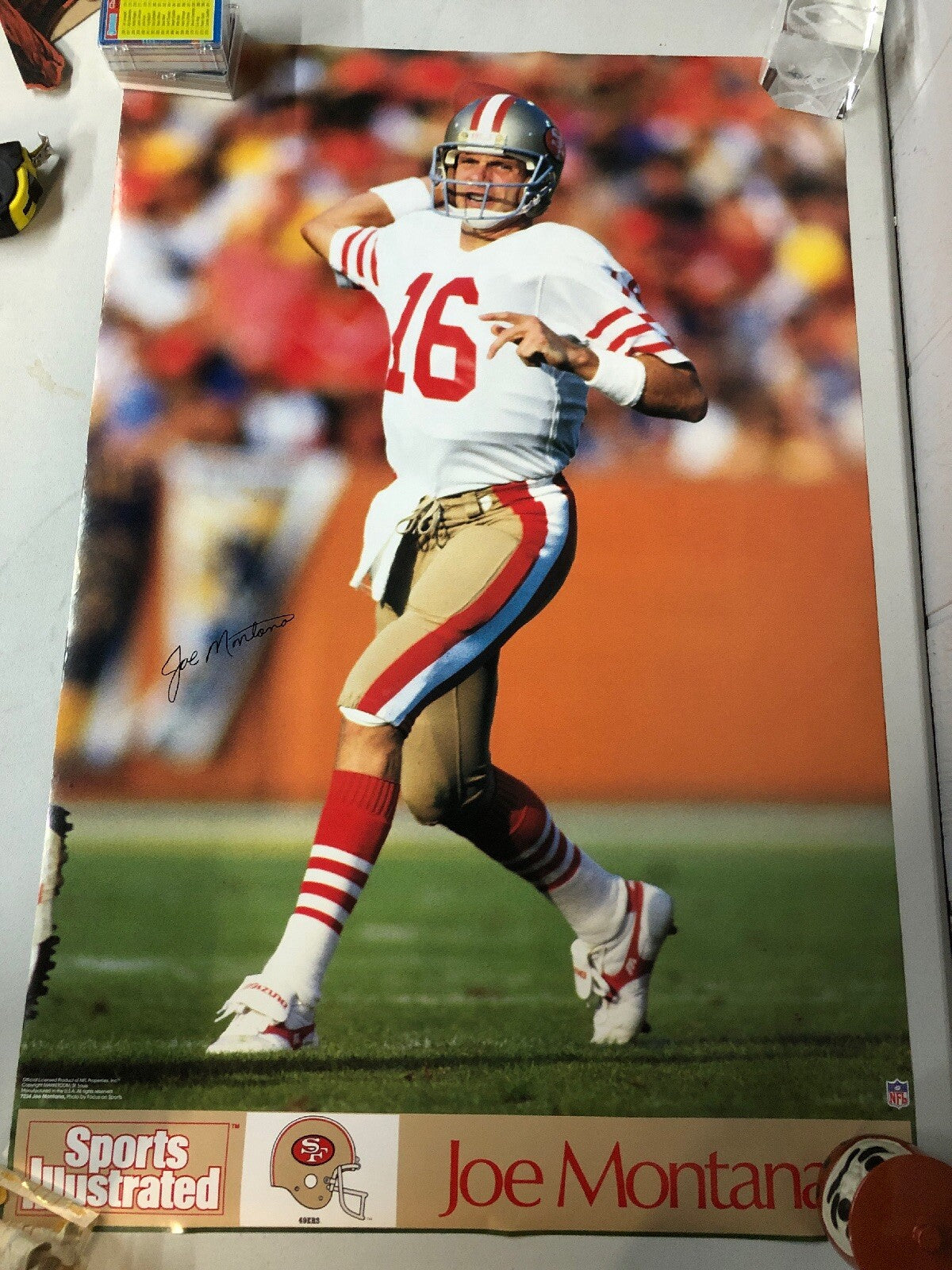 San Francisco 49ers JOE MONTANA Glossy Photo NFL Football Poster 35”x23”0