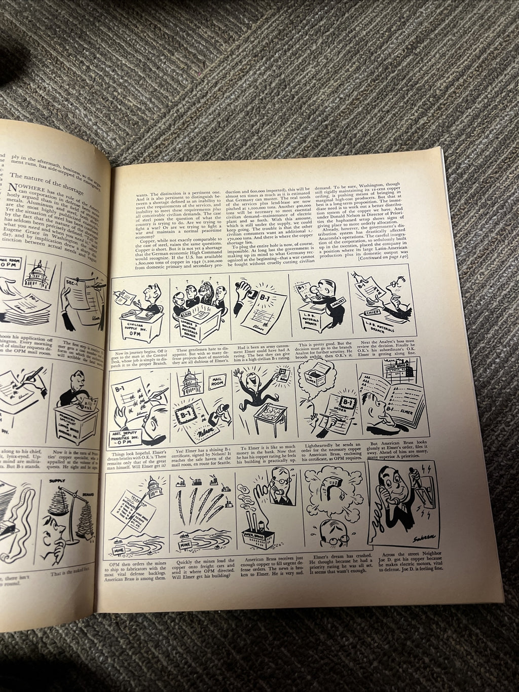 1942 JANUARY FORTUNE MAGAZINE, BEAUTIFUL ADS, ILLUSTRATED FRONT COVER, VINTAGE3