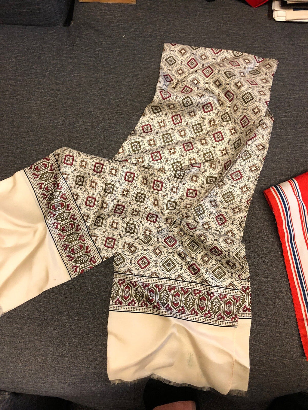 Silk Scarf Lot of 4 Assorted Silk Handkerchief Hand Finished5