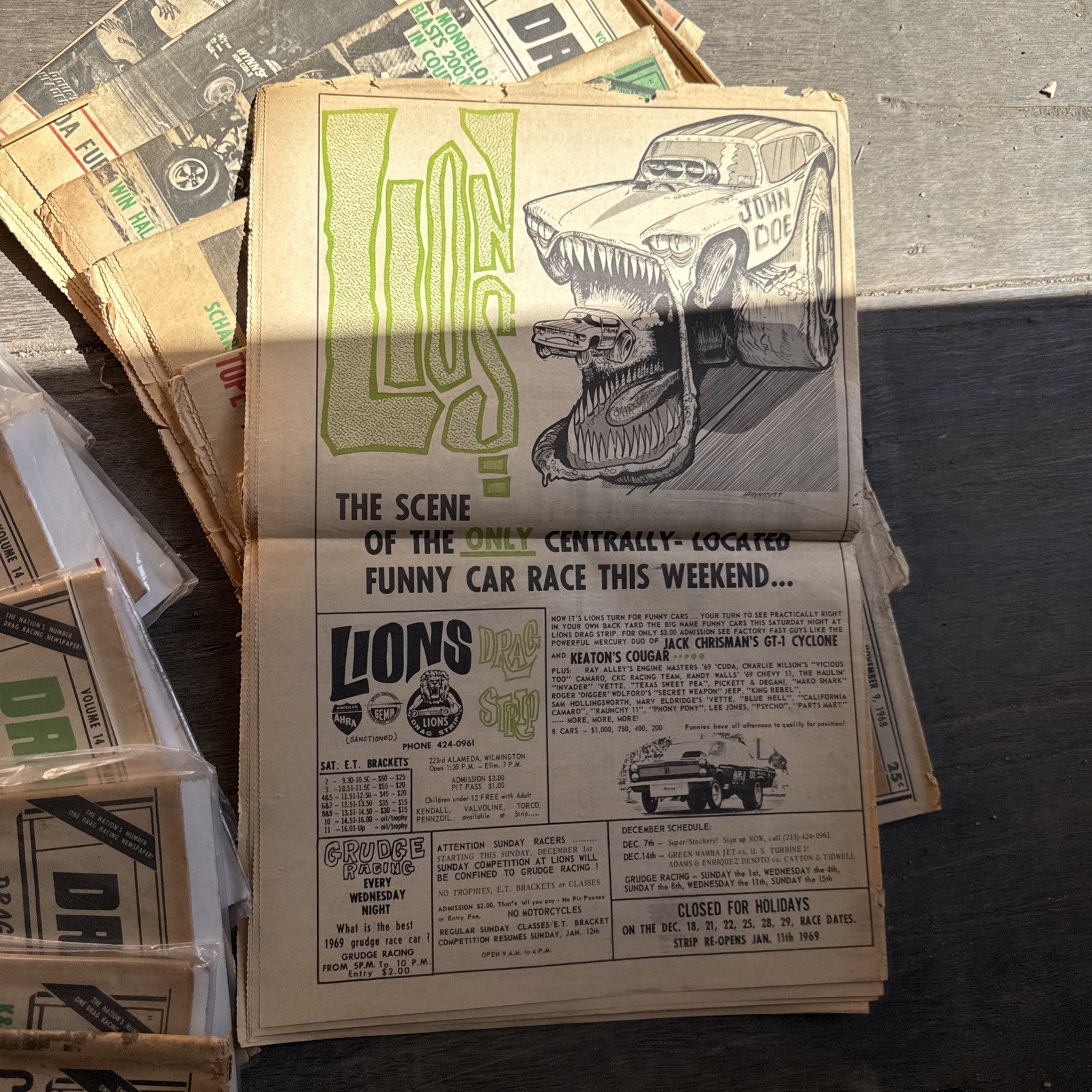Vintage Drag News Magazine 1968 Volume 14 Drag Racing NHRA Don Garlits Lot4