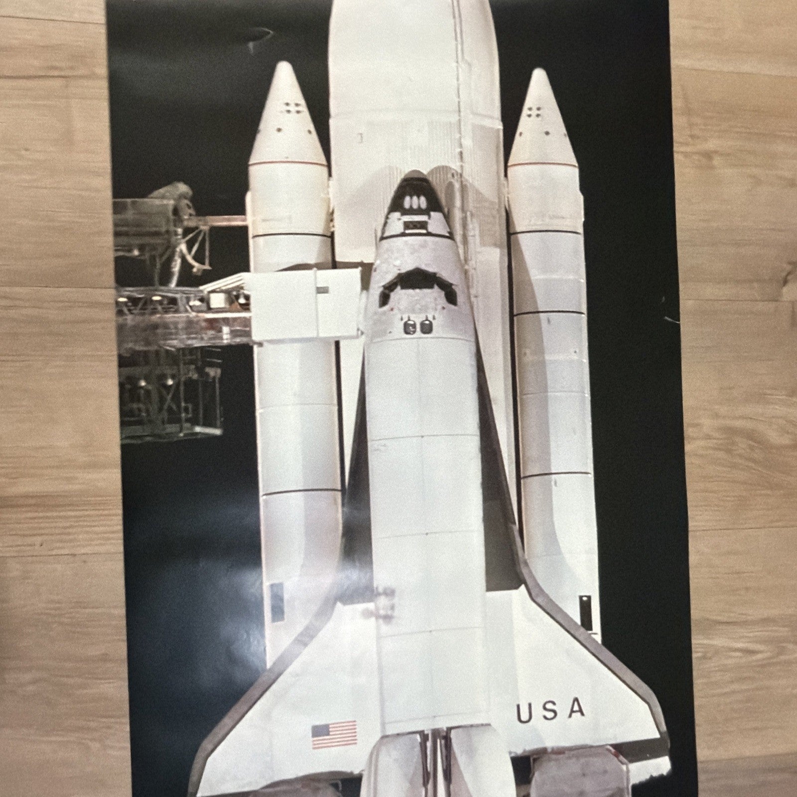 #77 1985 Large NASA Space Shuttle Door Size Poster  62” X 21”5