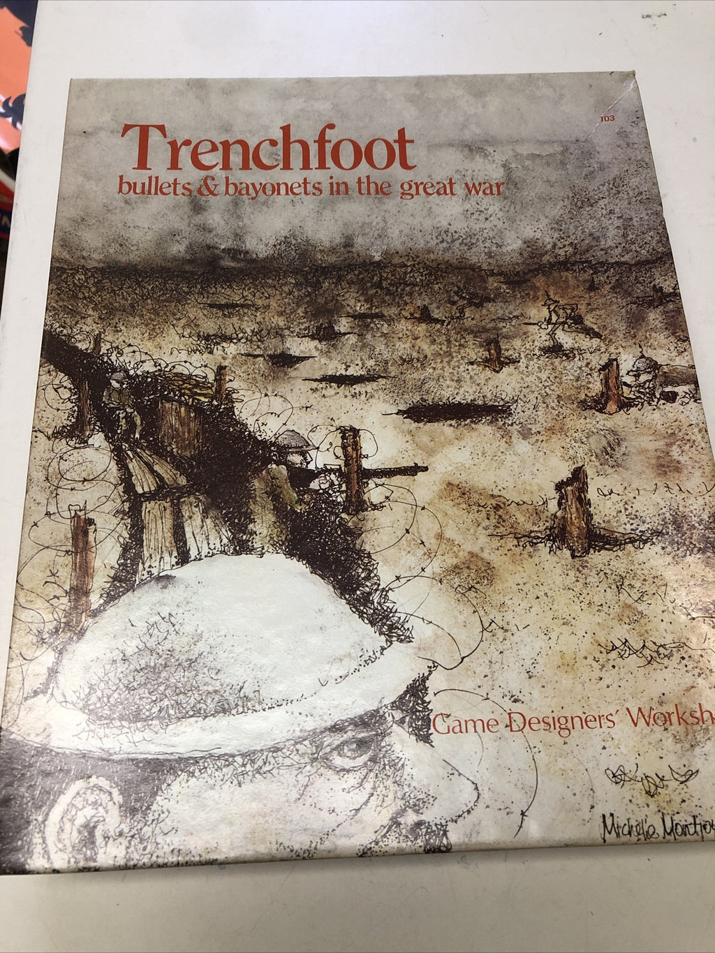 1981 TRENCHFOOT BULLETS & BAYONETS IN THE GREAT WAR WWI RPG BOX SET GAME BY GDW0