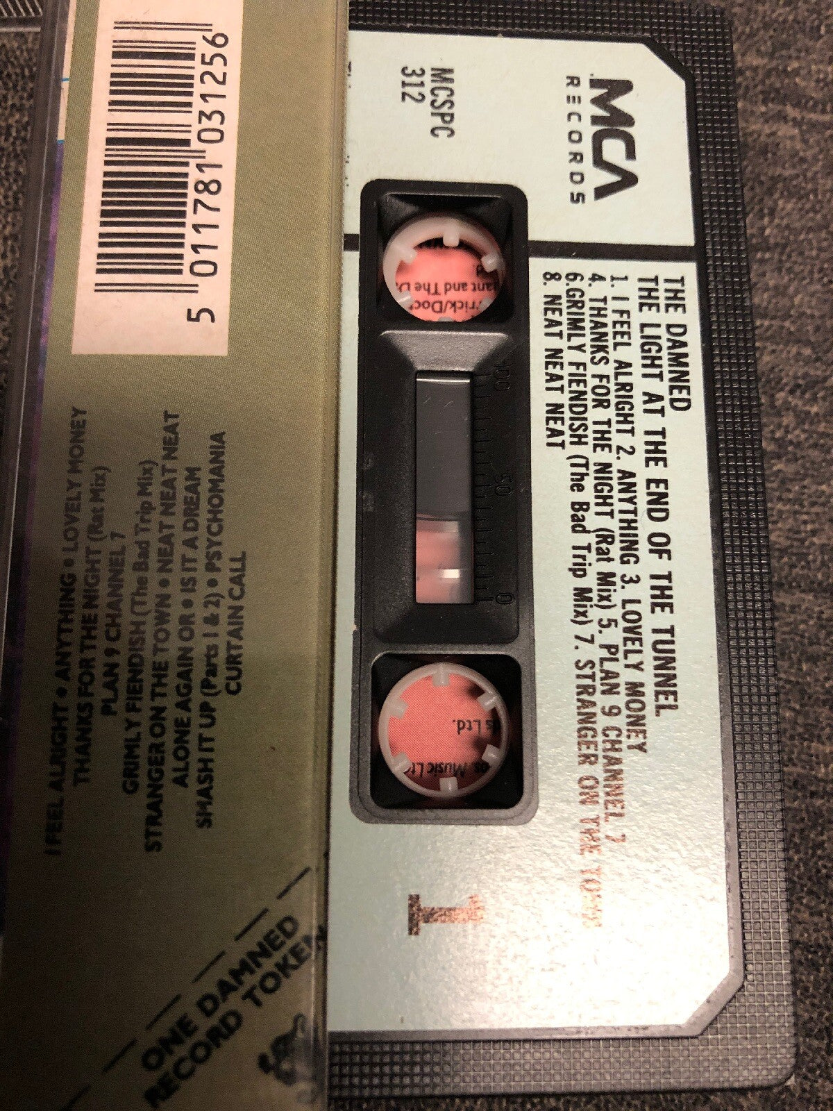 The Damned Light at the End of the Tunnel 1987 Vol 1 Cassette Punk Goth Rock2