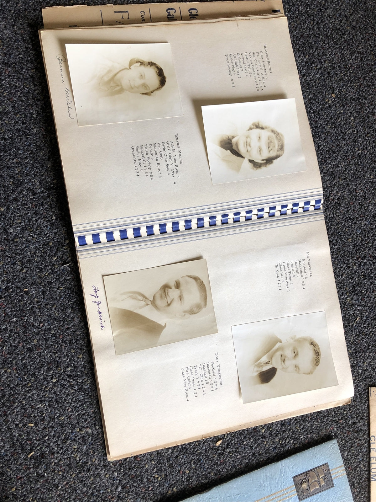 Rare 1938 Eastonian High School Yearbook With Original Photos11