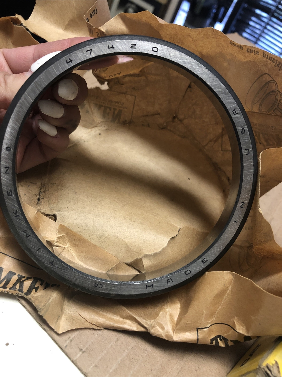 Timken Caterpillar Tapered Roller Bearing #47420 NOS 8H7803 2-9 Tractor1