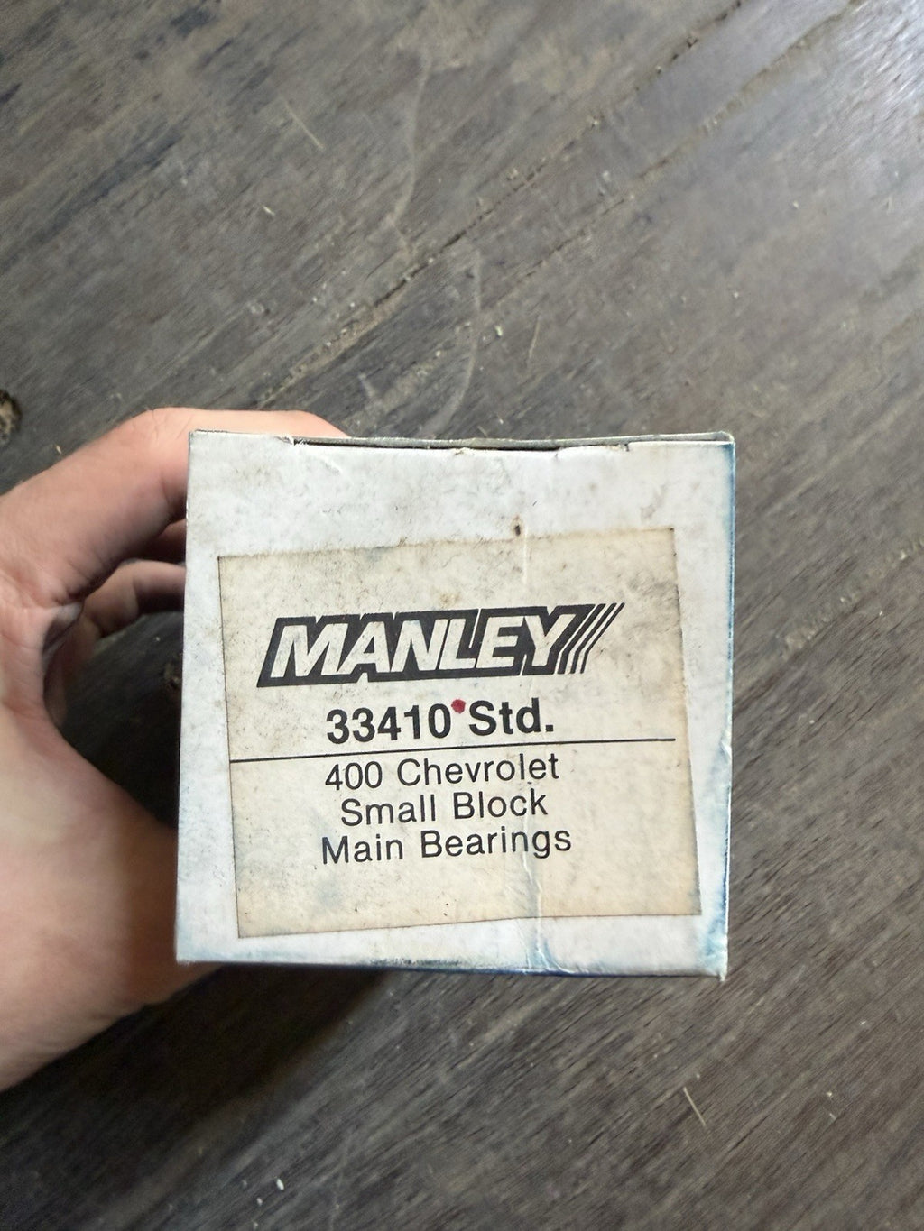 Vintage Manley 33410 Std Main Bearings 400 Chevrolet Chevy Small Block NOS0