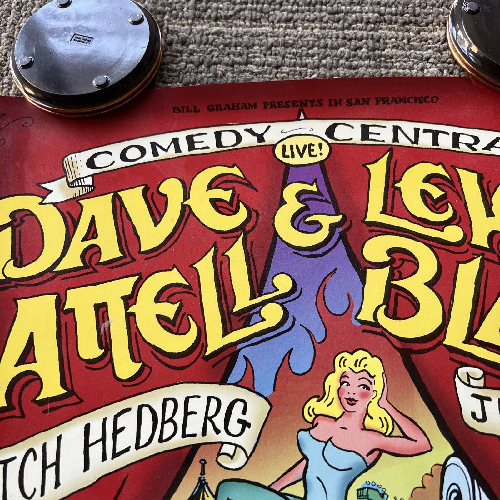 Comedy Central Live! Attell Black Bill Graham 2003 San Francisco Poster6