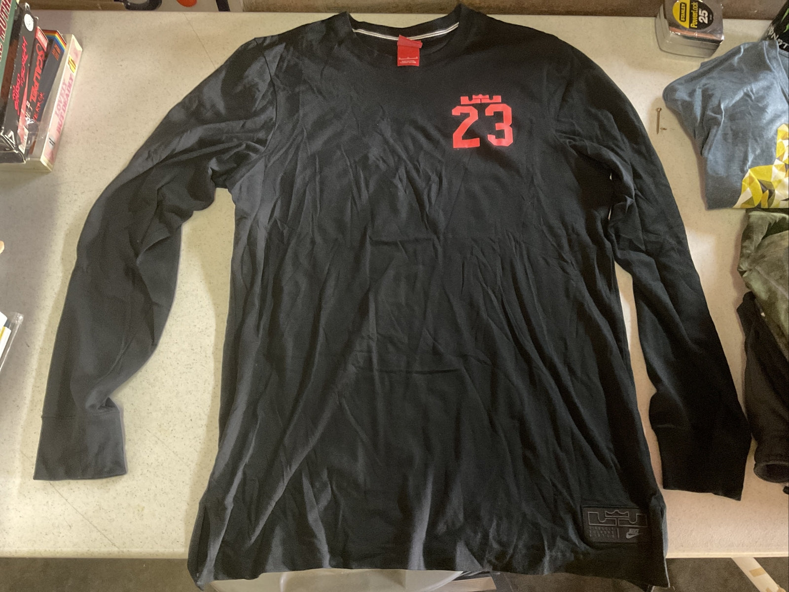 Nike Mens T Shirt Size XS Gray Long Sleeve Pullover #23 Summit County Casual1