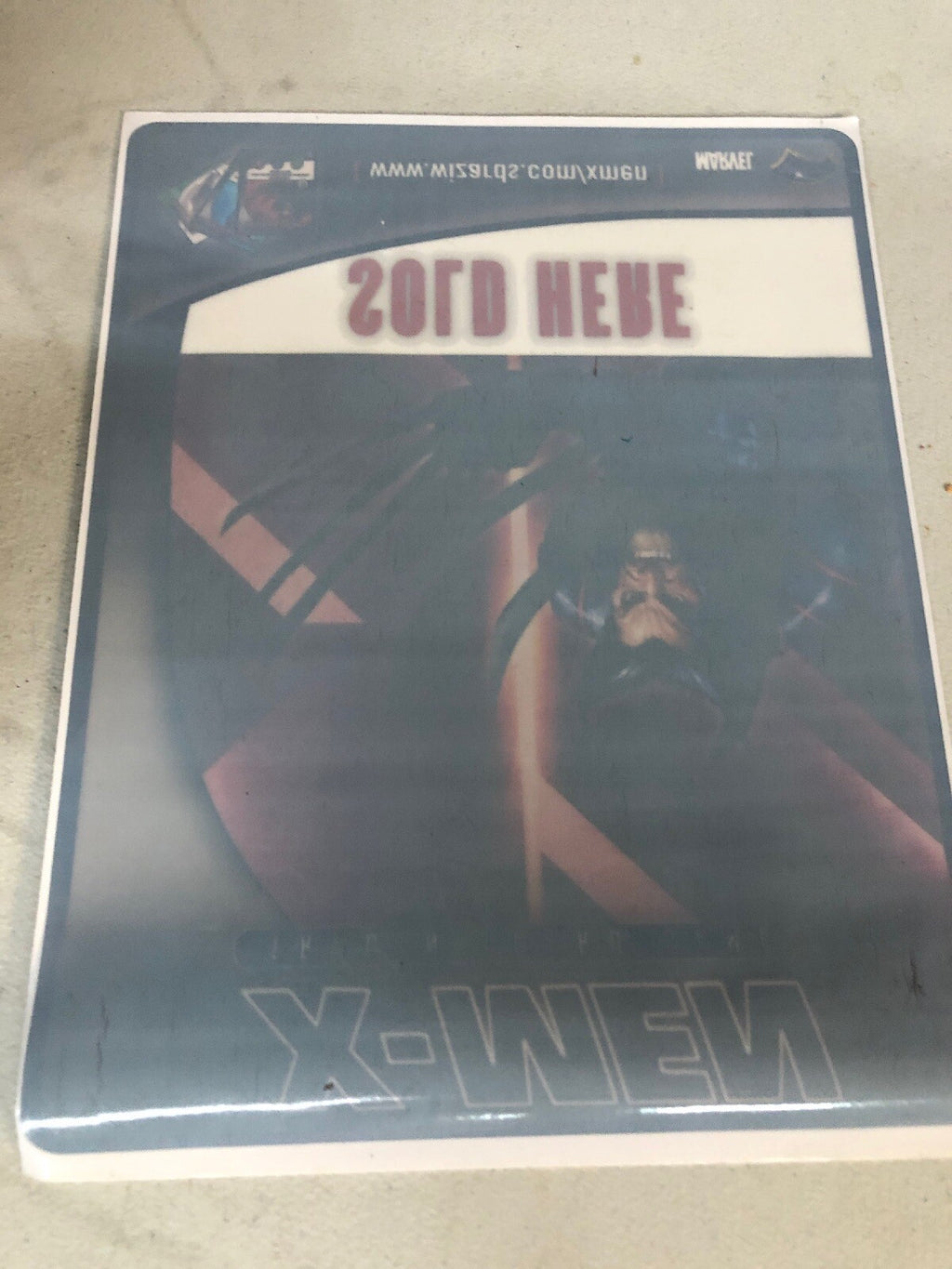 X Men Card Game Sold Here Adhesive Sticker L 1992 Marvel X-Men1