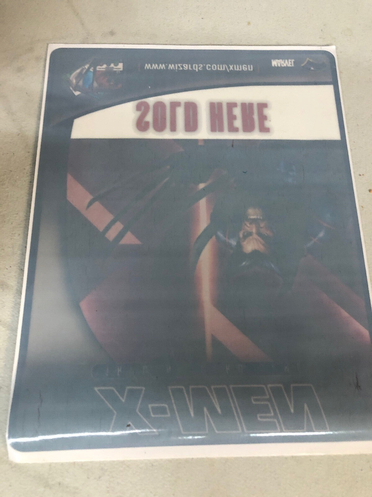 X Men Card Game Sold Here Adhesive Sticker L 1992 Marvel X-Men1
