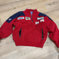 1999 US Ski Team Jacket 1999 Sweater Sz Small Red Blue Snowboard Quarter Zip0