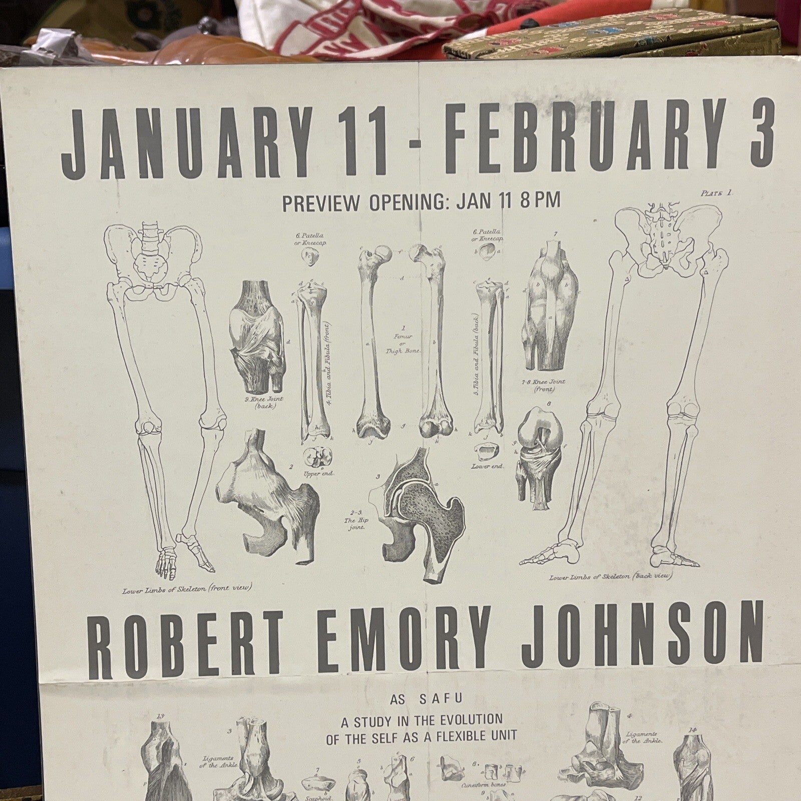 Robert Emory Johnson Jan 16 to Feb 3, 1960s Berkeley GALLERY Poster PRINT1