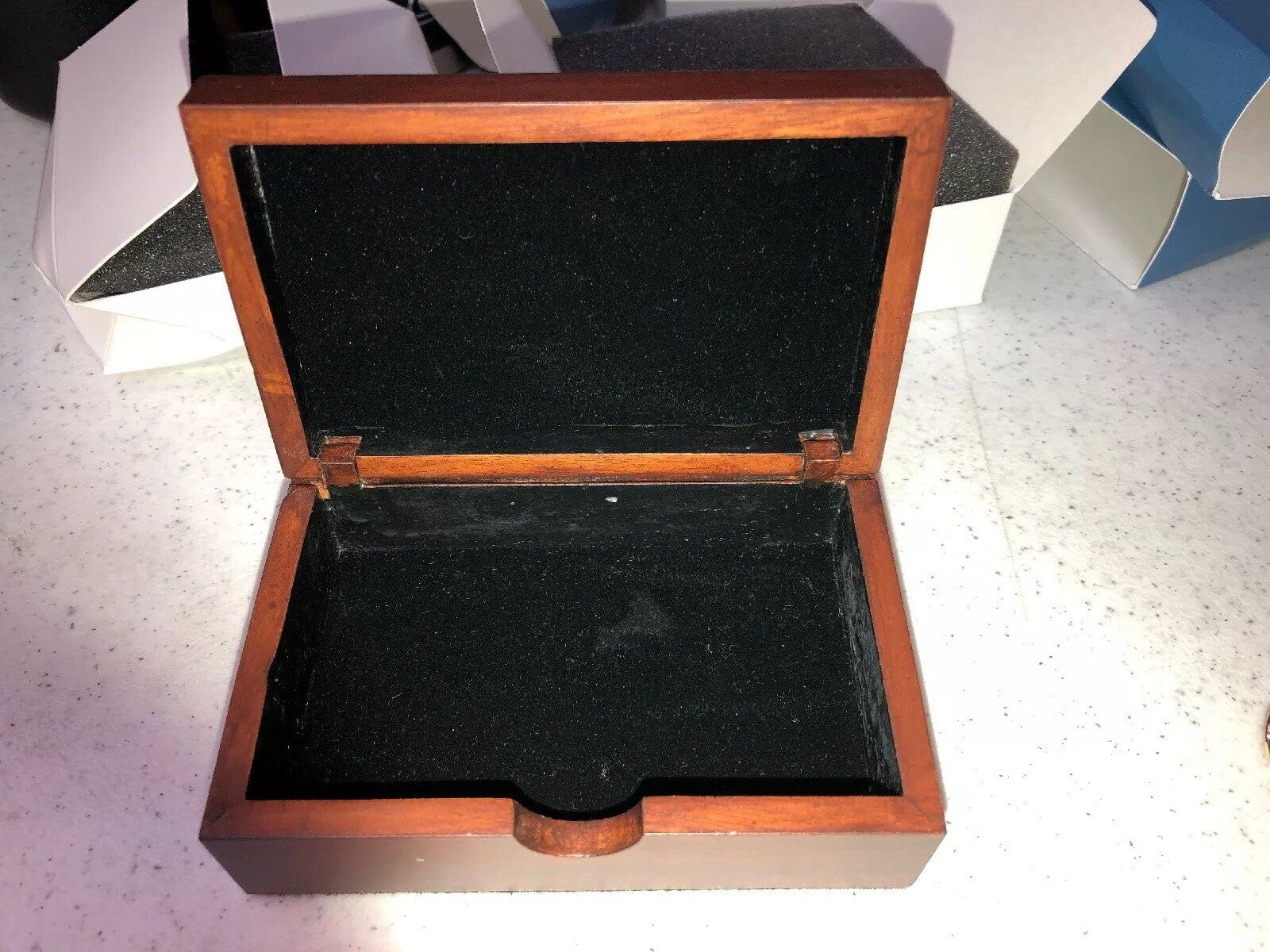 Small Indonesia Jewelry Accessories 4in x3in Box With Copper Brass Art On Top2