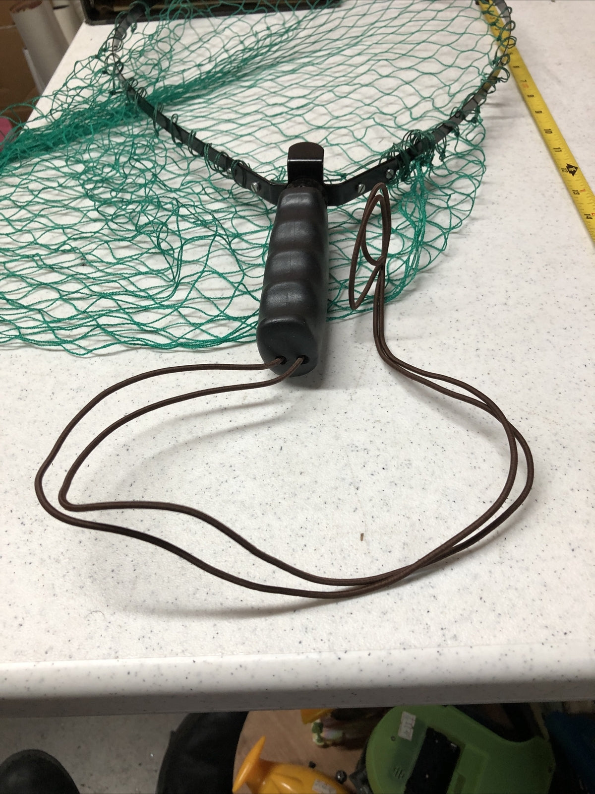 Clean Unused Fishing (Or Bug Net) With Cord Green Netting6