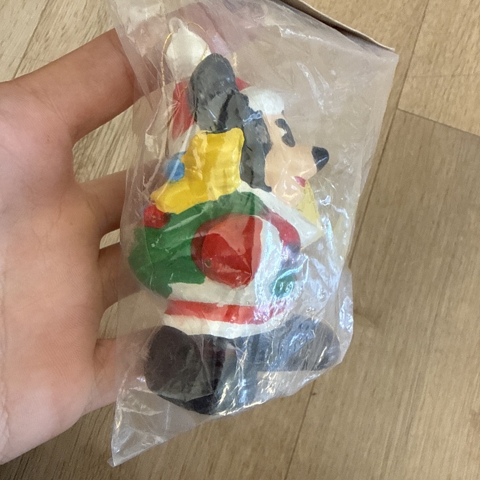 NIP Vintage 80s Arco Walt Disney Santa Mickey Mouse Christmas Figure3