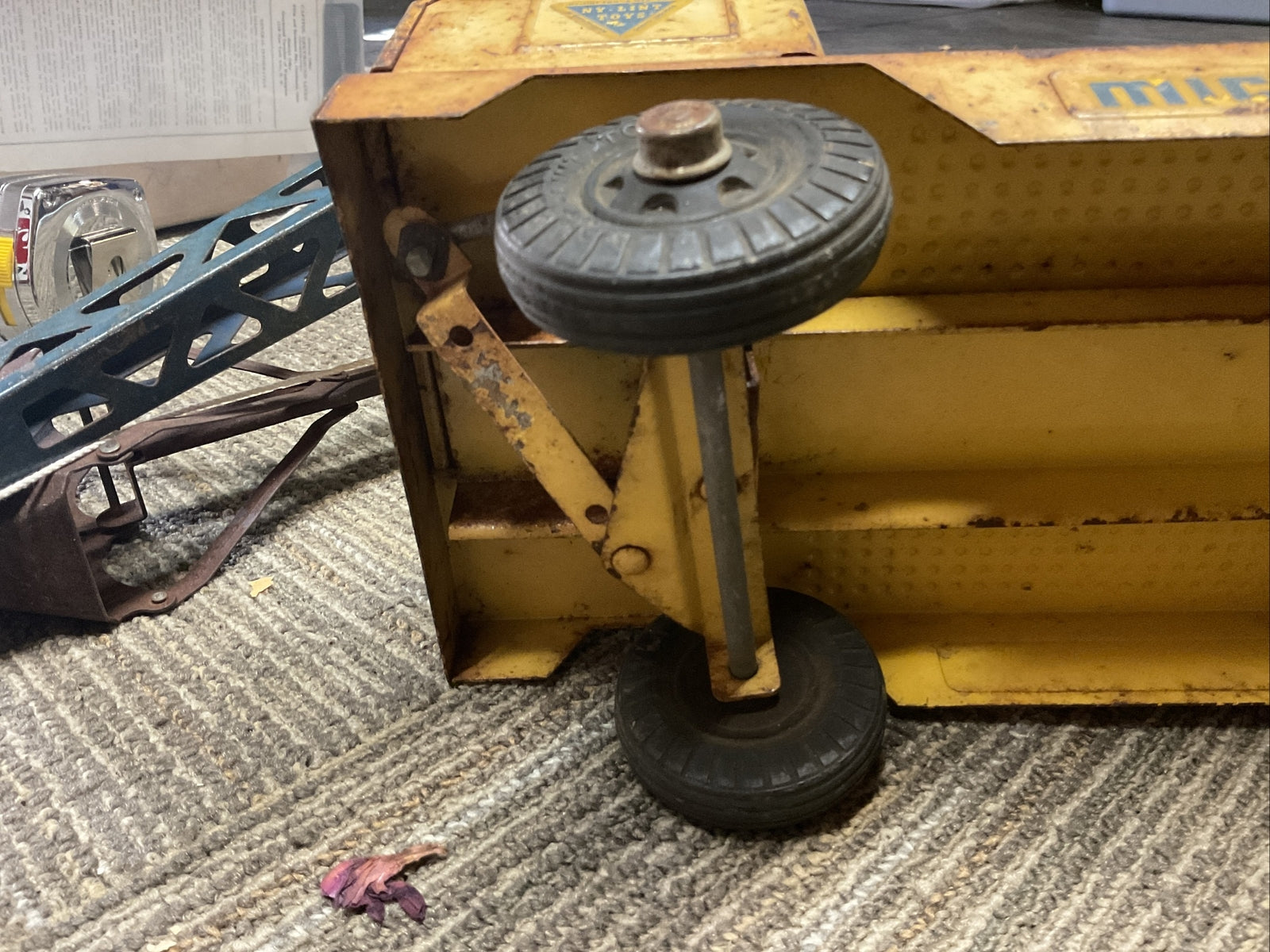 Vintage Nylint Michigan Shovel Crane Model T-24 Clark Equipment Original Labels11