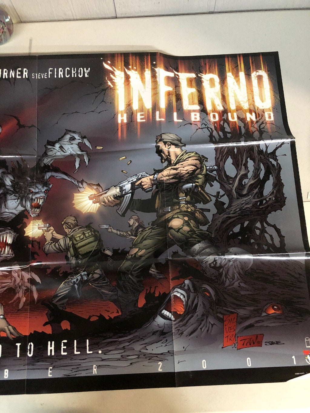 INFERNO HELLBOUND Promo poster, 36x24, 2001, Unused, Mint1