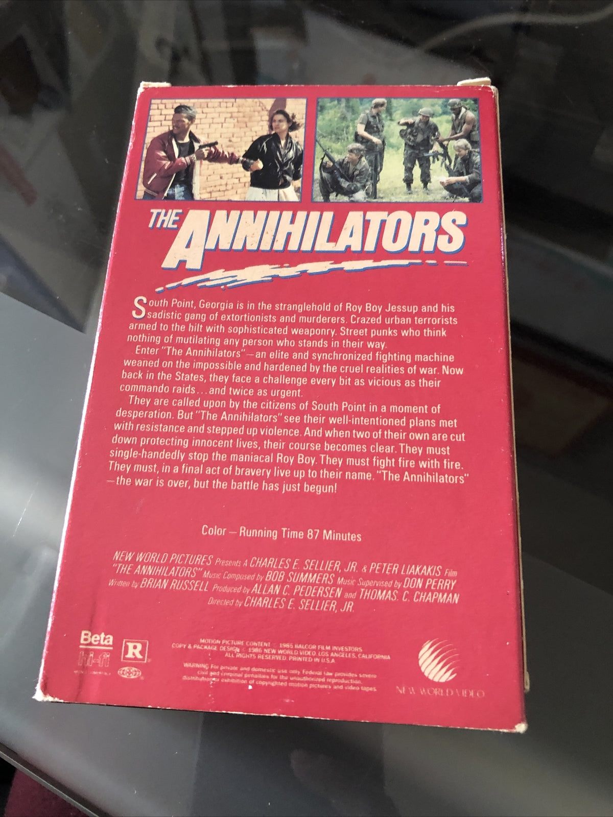 Vintage 1985 The Annihilators 80's Action Betamax BETA TAPE NOT VHS1