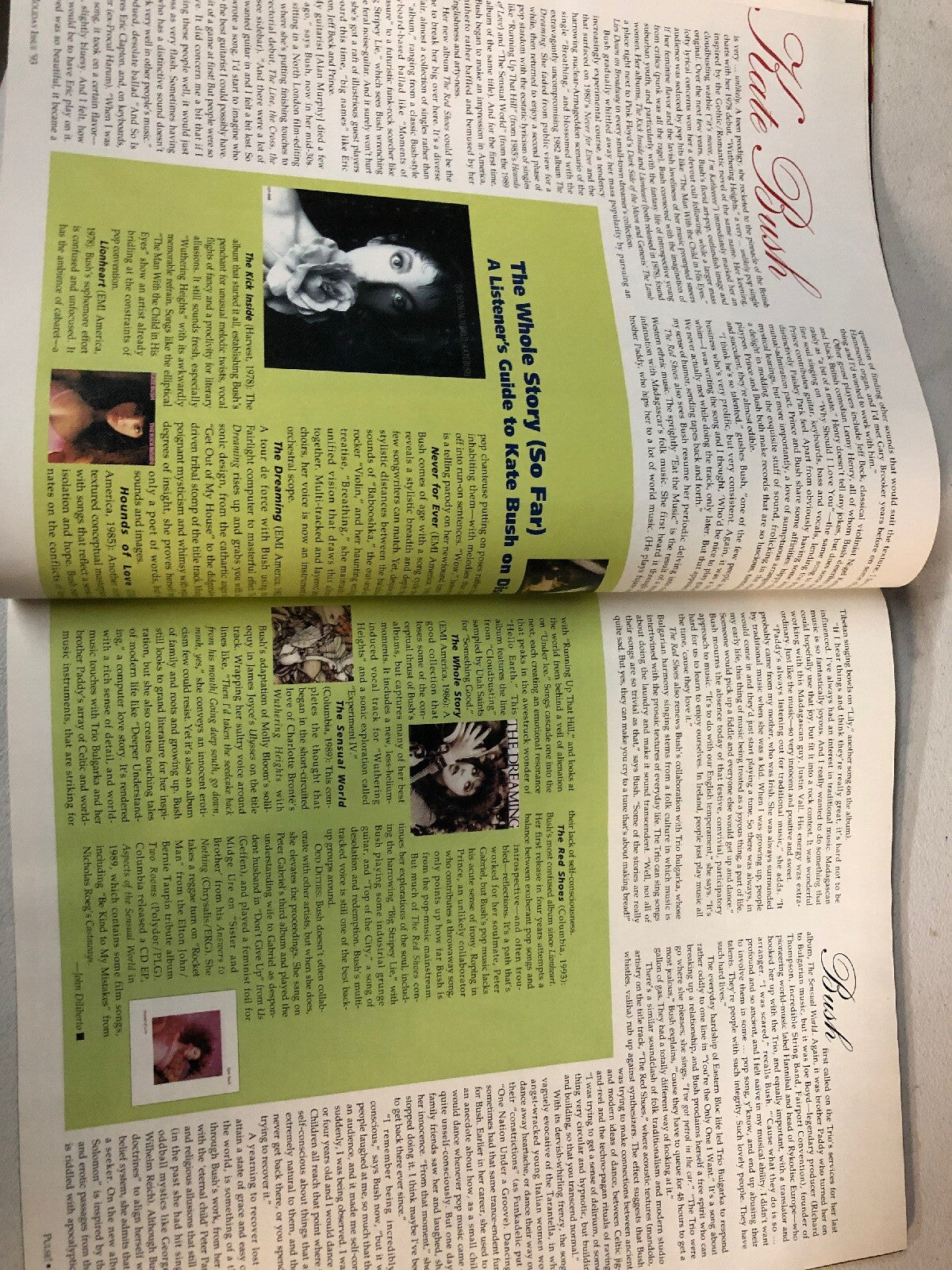 PULSE mags TOWER RECORDS Kirsty MacColl covers Holiday 1993 Kate Bush Holidaze2