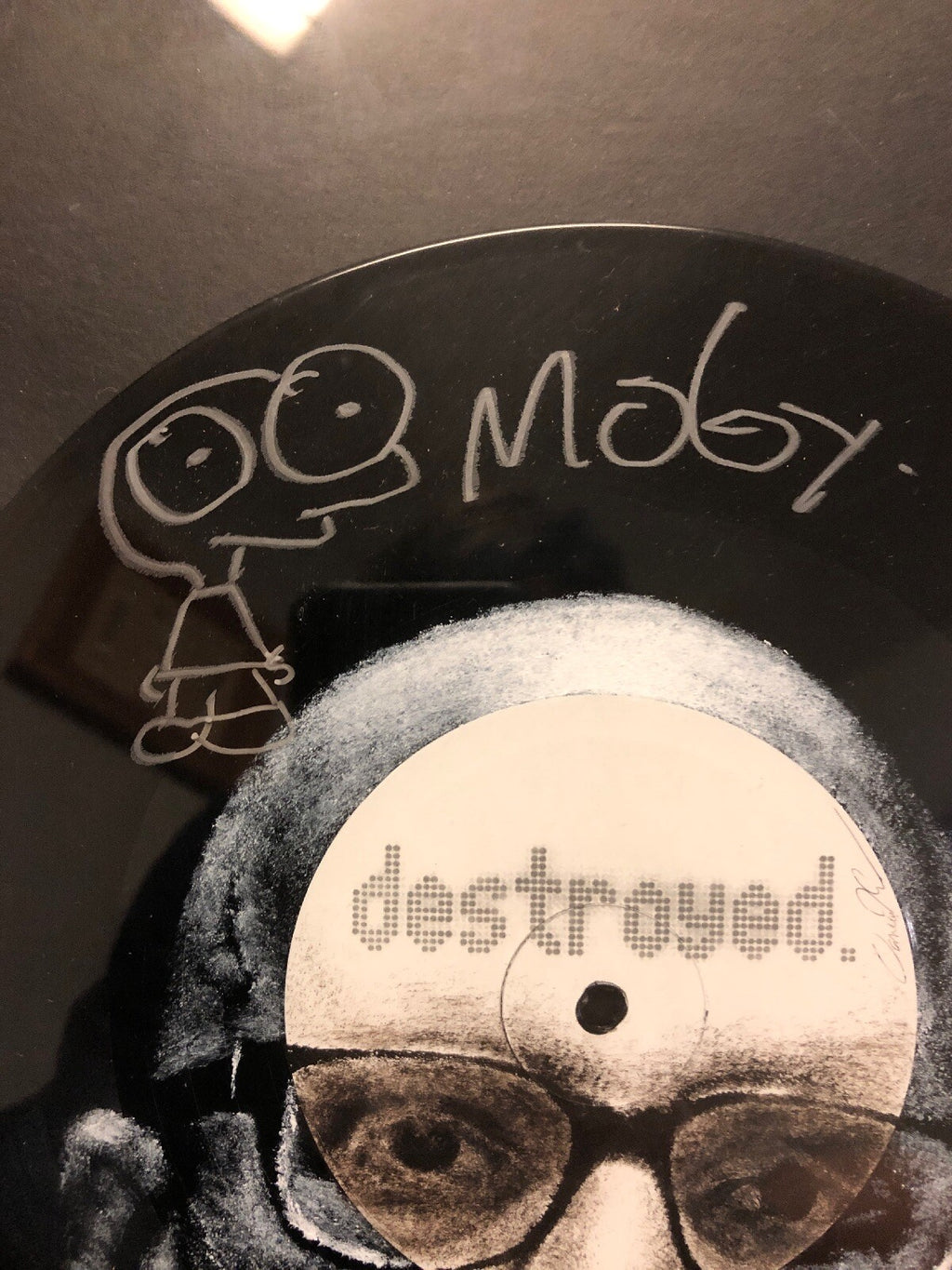 MOBY SIGNED RECORD ALBUM Destroyed / DLF Charity Event1