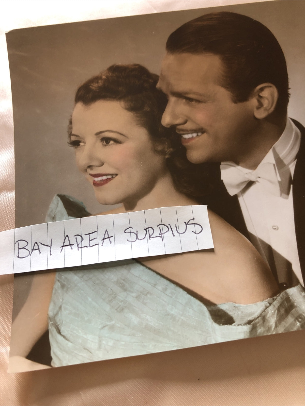 Original Unpublished Photo Janet Gaynor Douglas Fairbanks Jr & Paulette Goddard7