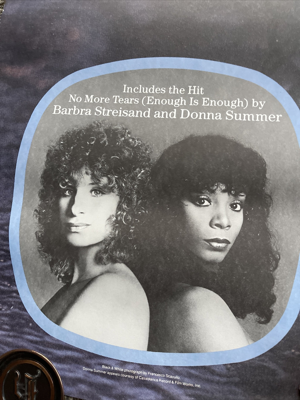 #178 1979 Barbra Streisand Wet Record Subway Promo Poster Donna Summer 42”x44”4