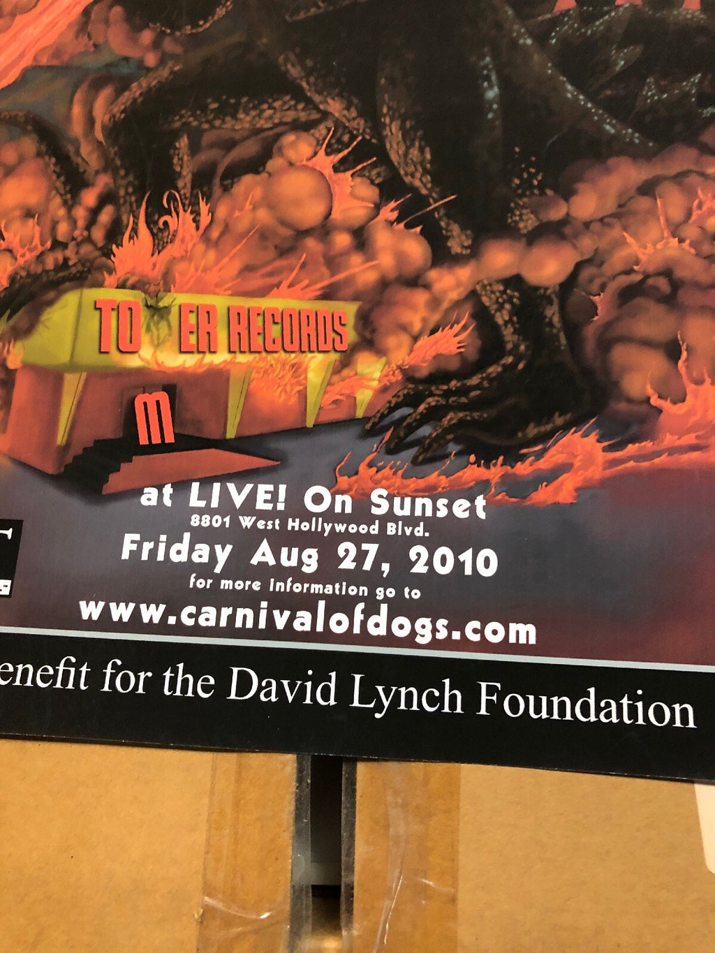 Carnival Of Dogs Poster Cali. Christiana Rep. David Lynch Found. Tower Records1