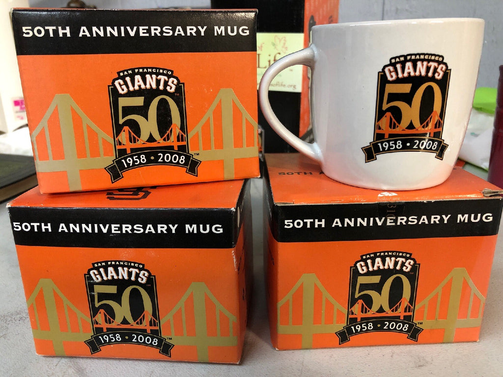 2008 San Francisco Giants SGA 50th Anniversary Commemorative Mug NIB0