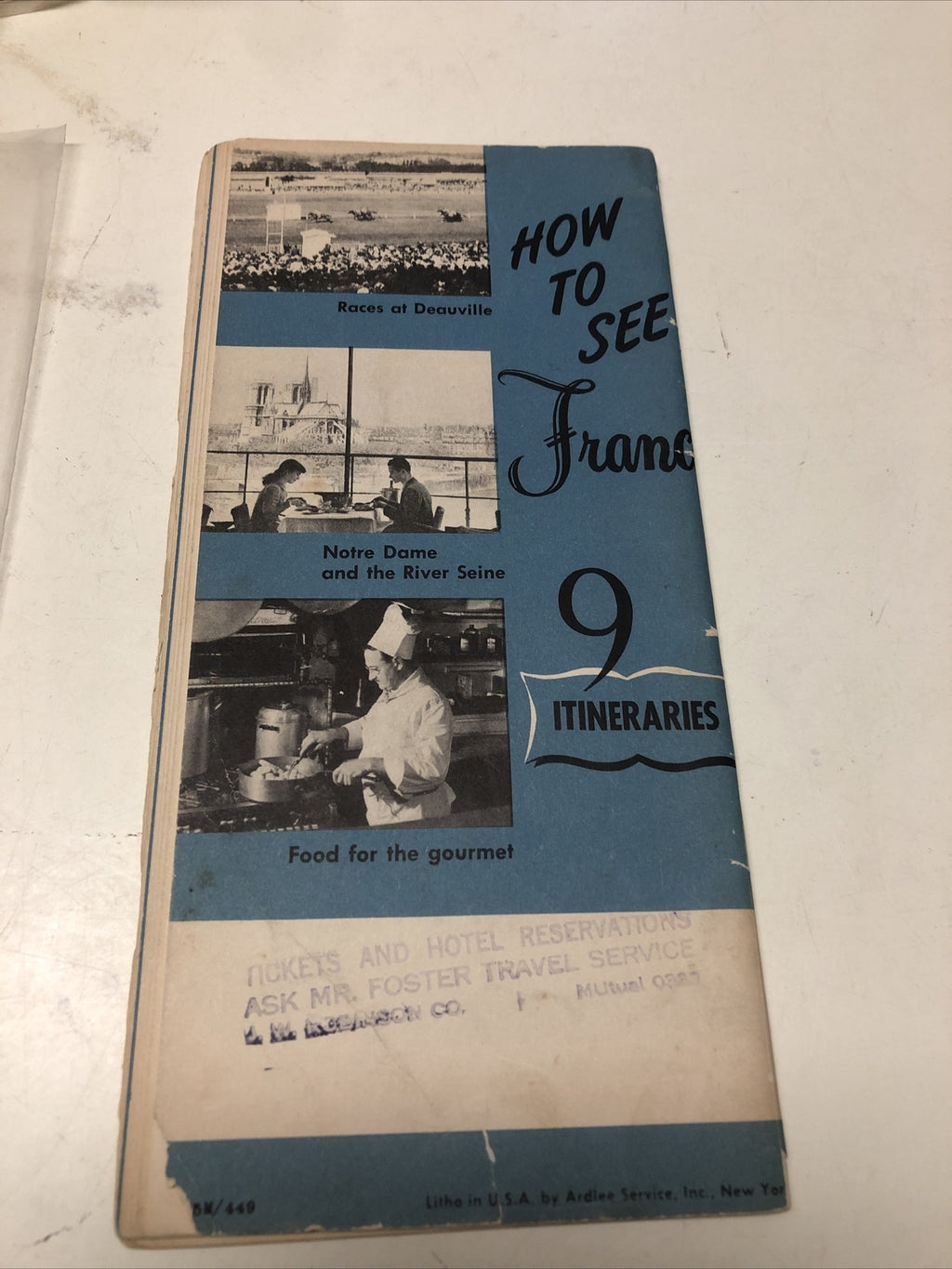 Rare Vintage How To See Paris France Tourist Booklet National Tourist Office1