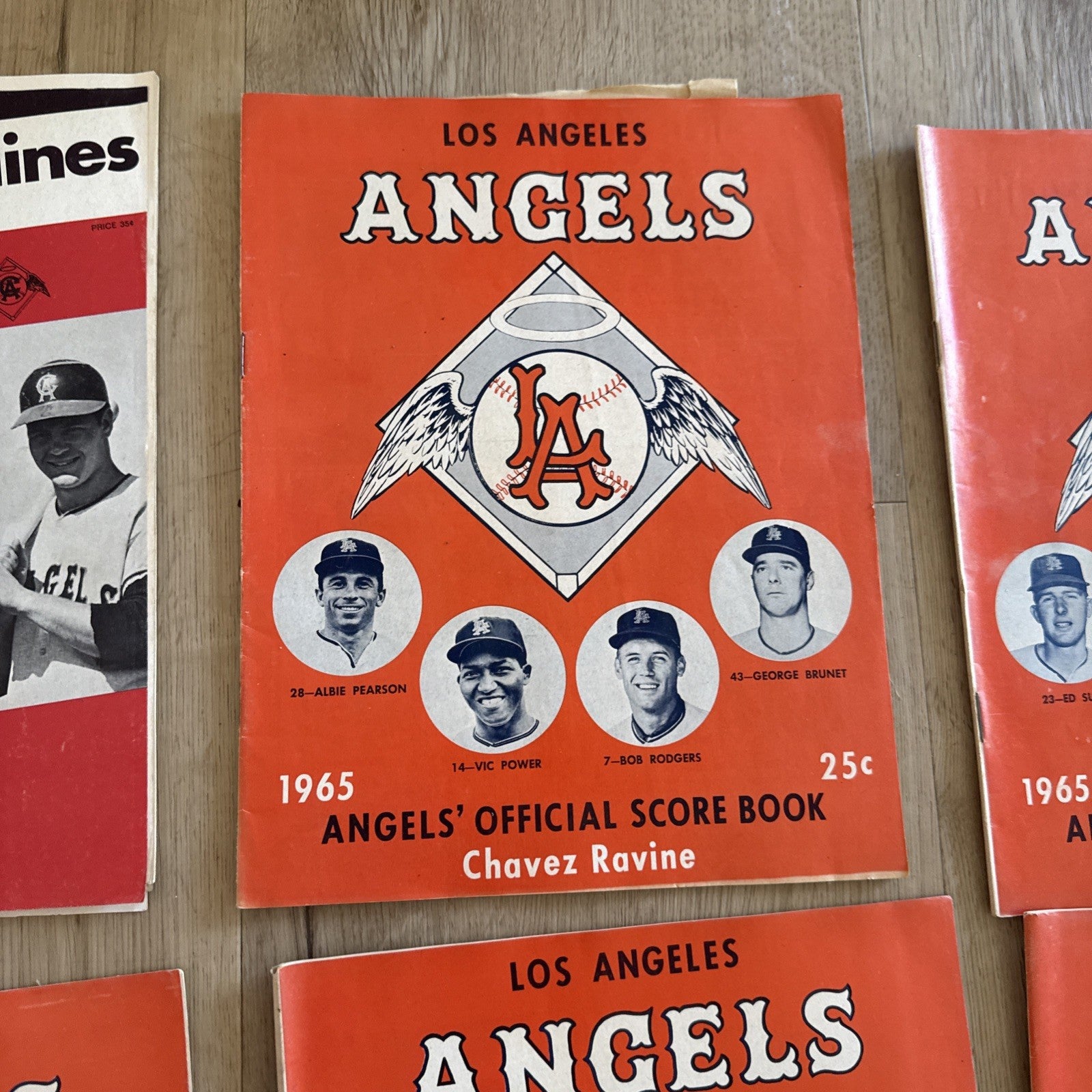 1965 Los Angeles Angels Official Score Book - Chavez Ravine - Vintage Baseball3