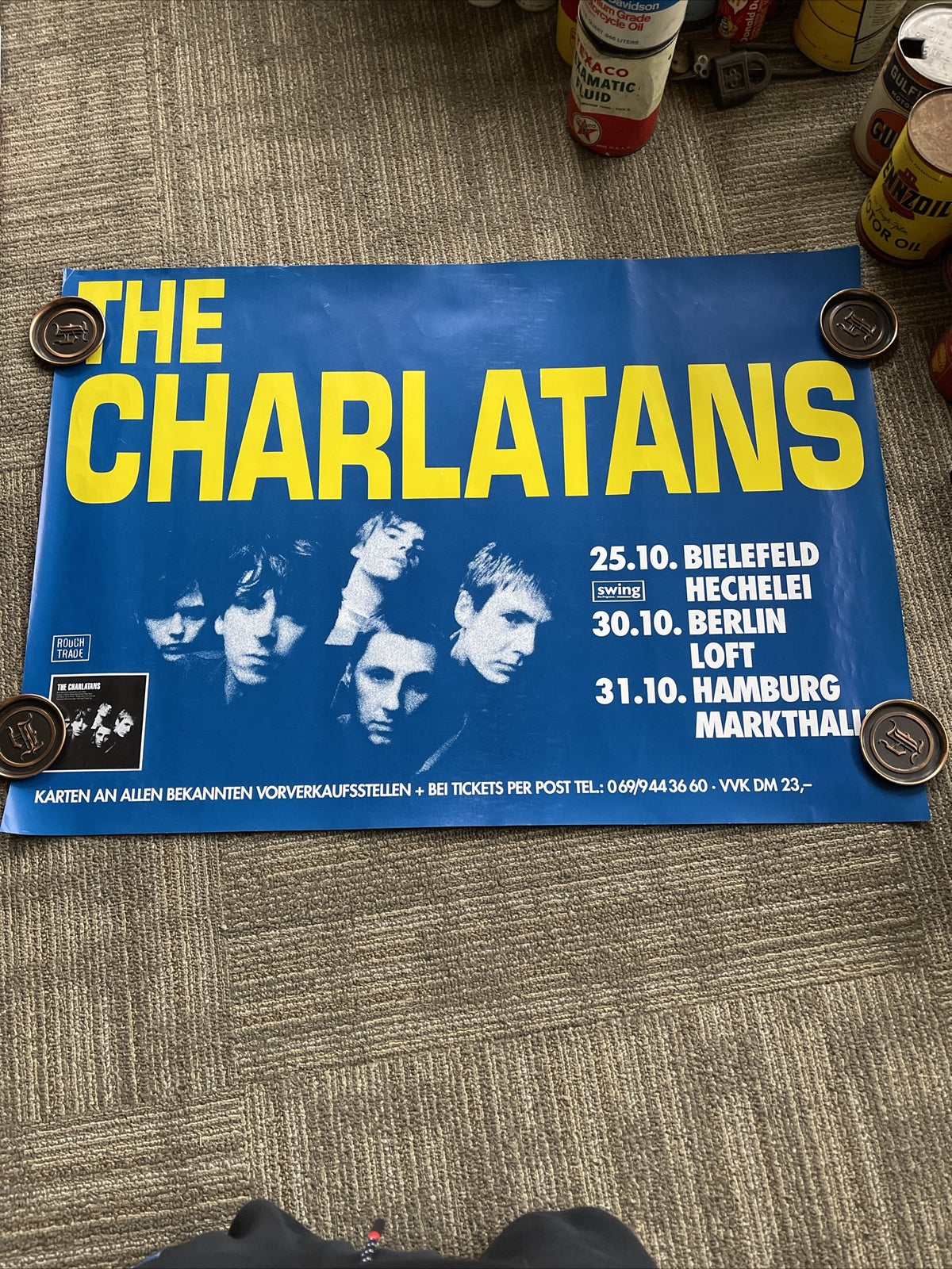 #21 The Charlatans UK Record Store Promo Poster 23” X 33”0