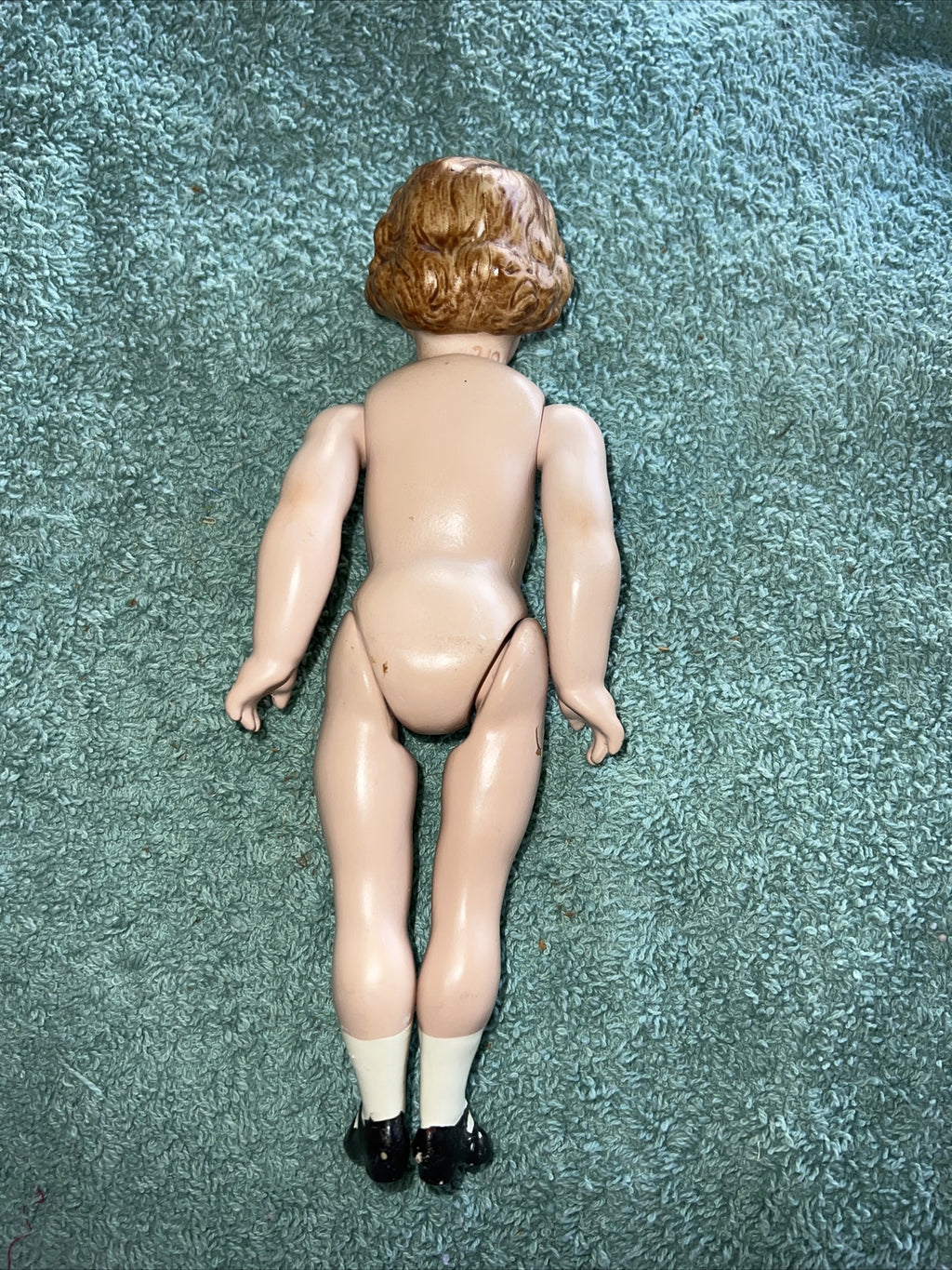 GERMAN DOLL BISQUE SOCKET HEAD MOLDED HAIR SIGN 312 8" TALL HEUBACH KOPPLESDORF1