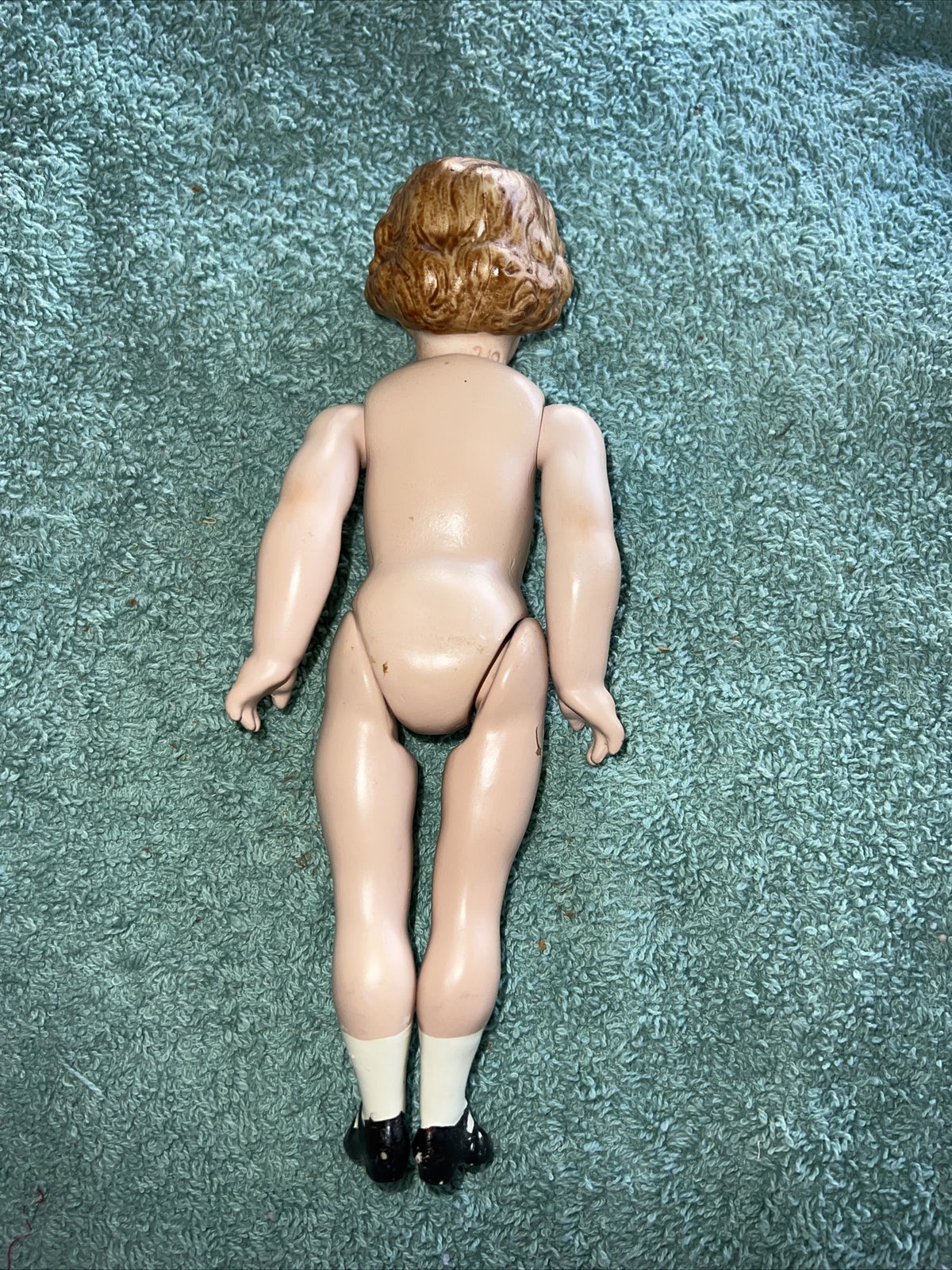 GERMAN DOLL BISQUE SOCKET HEAD MOLDED HAIR SIGN 312 8" TALL HEUBACH KOPPLESDORF1